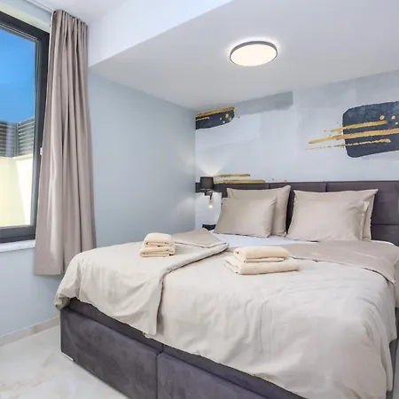 Deluxe With Heated Pool, Whirpool, Sea View Near Beautiful Iii - By Traveler Tourist Agency Krk Id 2402