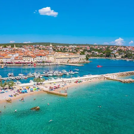 Deluxe With Heated Pool, Whirpool, Sea View Near Beautiful Iii - By Traveler Tourist Agency Krk Id 2402