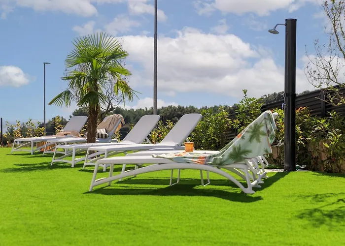 Deluxe With Heated Pool, Whirpool, Sea View Near Beautiful Iii - By Traveler Tourist Agency Krk Id 2402 Villa Krk Town