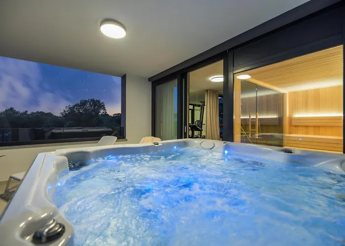 Villa Deluxe With Heated Pool, Whirpool, Sea View Near Beautiful Iii - By Traveler Tourist Agency Krk Id 2402