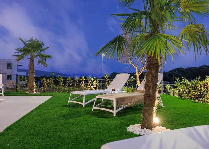 Deluxe With Heated Pool, Whirpool, Sea View Near Beautiful Iii - By Traveler Tourist Agency Krk Id 2402 Villa