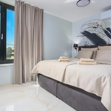 Deluxe With Heated Pool, Whirpool, Sea View Near Beautiful Iii - By Traveler Tourist Agency Krk Id 2402 Villa Krk Town