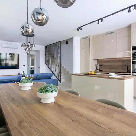 Deluxe With Heated Pool, Whirpool, Sea View Near Beautiful Iii - By Traveler Tourist Agency Krk Id 2402 Villa Krk Town