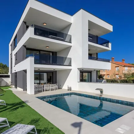 Deluxe With Heated Pool, Whirpool, Sea View Near Beautiful Iii - By Traveler Tourist Agency Krk Id 2402 Villa